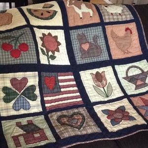 Quilted Blanket Country Theme